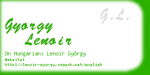 gyorgy lenoir business card